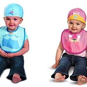 Disney Princess Girls Bib & Hat Set
